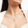 Thumbnail Image 3 of Previously Owned Love Entwined Diamond Necklace 1 ct tw Round-cut 10K White Gold 18"