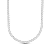 Thumbnail Image 1 of Previously Owned Men's Diamond Tennis Necklace 3 ct tw Round-cut 10K White Gold 20&quot;