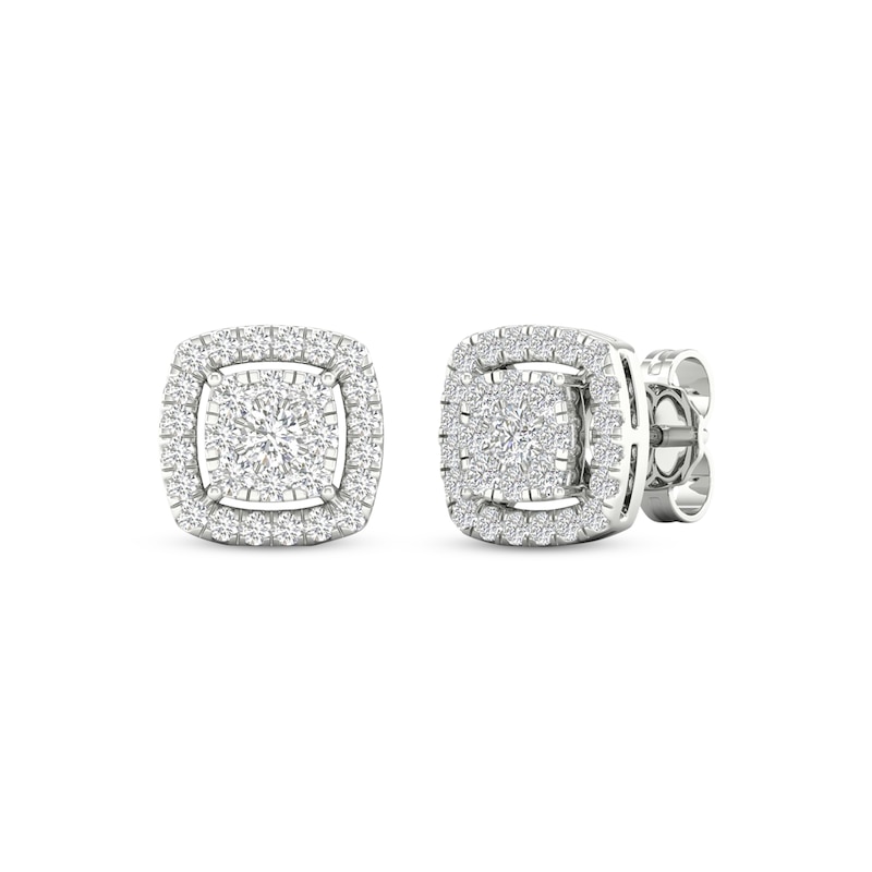 Previously Owned Lab-Created Diamonds by KAY Cushion-Shaped Stud ...