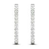 Thumbnail Image 4 of Previously Owned Lab-Grown Diamonds by KAY Hoop Earrings 1-1/2 ct tw 14K White Gold