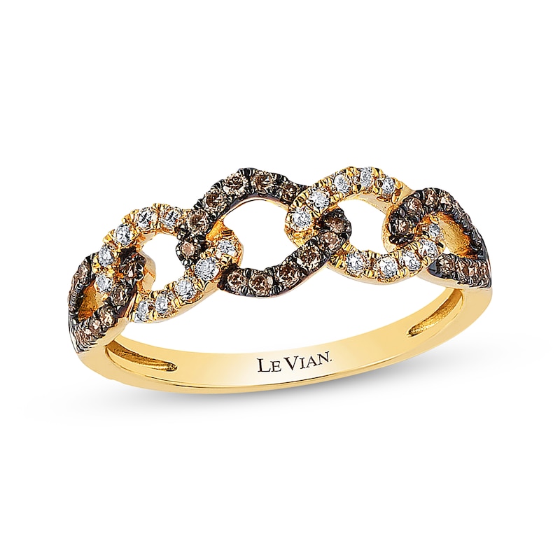 Main Image 1 of Previously Owned Le Vian Chocolate Diamonds Ring 1/3 ct tw 14K Honey Gold