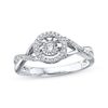 Thumbnail Image 1 of Previously Owned Unstoppable Love Ring 1/6 ct tw Diamonds 10K White Gold