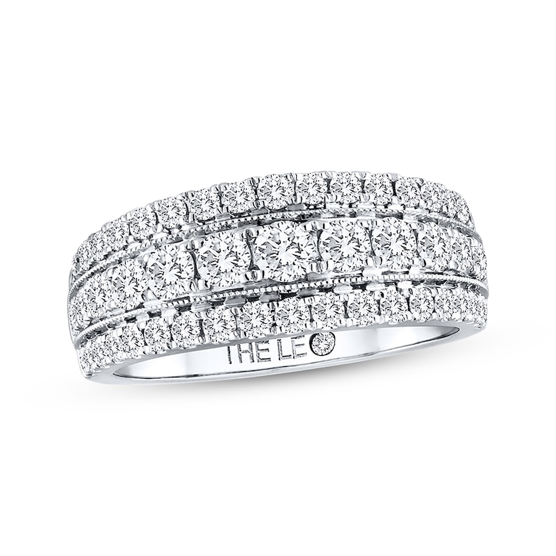 Main Image 1 of Previously Owned THE LEO Diamond Ring 1-1/5 ct tw Round-cut 14K White Gold