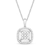 Thumbnail Image 1 of Previously Owned Diamond Necklace 1/4 ct tw Round-cut 10K White Gold