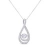 Thumbnail Image 1 of Previously Owned Unstoppable Love Necklace 1/2 ct tw 10K White Gold 19&quot;