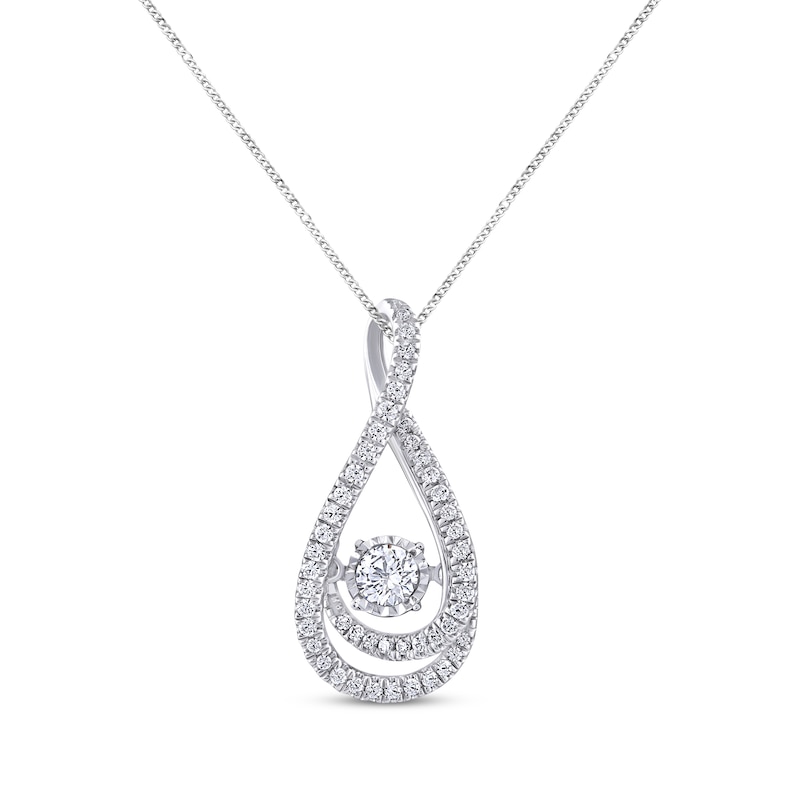 Main Image 1 of Previously Owned Unstoppable Love Necklace 1/2 ct tw 10K White Gold 19&quot;