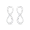 Thumbnail Image 2 of Previously Owned Diamond Infinity Dangle Earrings 1/10 ct tw 10K White Gold