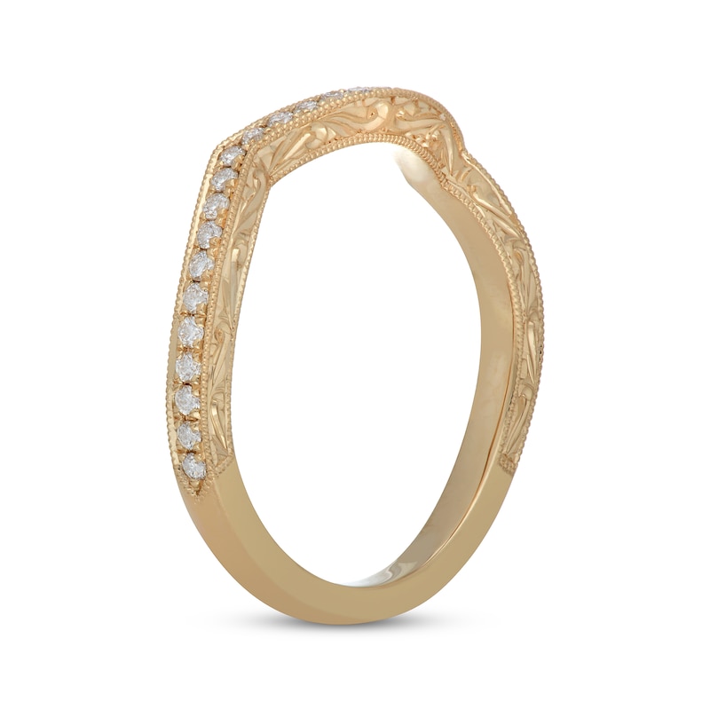 Main Image 2 of Previously Owned Neil Lane Wedding Band 1/5 ct tw Round-Cut 14K Yellow Gold