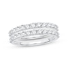 Thumbnail Image 1 of Previously Owned Double Diamond Wedding Band 1 ct tw Round-Cut 14K White Gold