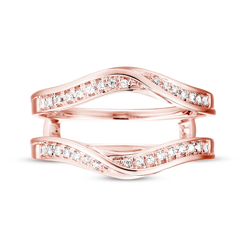 Main Image 4 of Previously Owned Diamond Enhancer Ring 1/5 ct tw Round-cut 14K Rose Gold