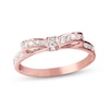 Thumbnail Image 1 of Previously Owned Diamond Bow Ring 1/4 ct tw Round-cut 10K Rose Gold