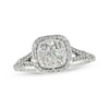 Thumbnail Image 0 of Previously Owned Multi-Diamond Cushion Frame Engagement Ring 1-5/8 ct tw 14K White Gold