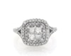 Thumbnail Image 1 of Previously Owned Diamond Engagement Ring 1-1/6 ct tw Princess-cut 14K White Gold