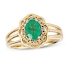 Thumbnail Image 1 of Previously Owned Le Vian Emerald Ring 1/15 ct tw Diamonds 14K Honey Gold