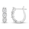 Thumbnail Image 2 of Previously Owned Diamond Hoop Earrings 1/2 ct tw 10K White Gold