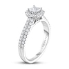 Thumbnail Image 2 of Previously Owned Adrianna Papell Diamond Engagement Ring 5/8 ct tw Princess, Round & Baguette-cut 14K White Gold