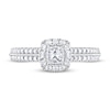 Thumbnail Image 3 of Previously Owned Adrianna Papell Diamond Engagement Ring 5/8 ct tw Princess, Round & Baguette-cut 14K White Gold