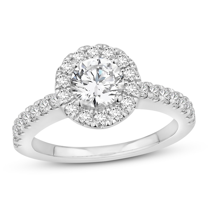 Previously Owned Diamond Engagement Ring 1-3/8 ct tw Round-cut 14K ...