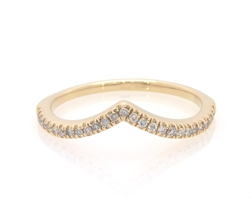 Main Image 1 of Previously Owned Diamond Wedding Band 1/8 ct tw Round-cut 14K Yellow Gold