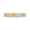 Thumbnail Image 4 of Previously Owned Le Vian Sunny Yellow Diamond Ring 5/8 ct tw 14K Two-Tone Gold