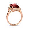 Thumbnail Image 2 of Previously Owned Le Vian Creme Brulee Garnet Ring 1/2 ct tw Diamonds 14K Strawberry Gold