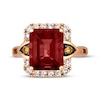 Thumbnail Image 4 of Previously Owned Le Vian Creme Brulee Garnet Ring 1/2 ct tw Diamonds 14K Strawberry Gold