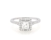 Thumbnail Image 1 of Previously Owned Diamond Engagement Ring 1-1/3 ct tw Princess/Round-cut 14K White Gold