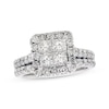 Thumbnail Image 0 of Previously Owned Diamond Bridal Set 1-7/8 ct tw Princess & Round-Cut 14K White Gold Size 5.25