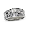 Thumbnail Image 1 of Previously Owned Diamond Bridal Set 3/4 ct tw Round-Cut 10K White Gold Size 9