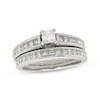 Thumbnail Image 1 of Previously Owned Princess-Cut Diamond Bridal Set 1 ct tw 14K White Gold Size 5.25