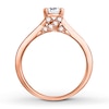 Thumbnail Image 2 of Previously Owned Diamond Engagement Ring 1/2 ct tw Round-cut 14K Rose Gold