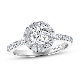 Previously Owned THE LEO Diamond Engagement Ring 1-1/8 ct tw Round-cut 14K White Gold