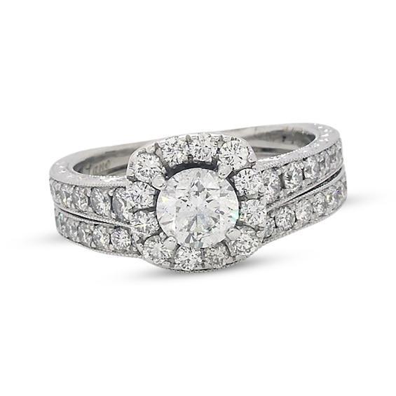 Previously Owned Neil Lane Round-Cut Diamond Bridal Set 1-1/ ct tw 14K White Gold Size