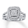 Thumbnail Image 0 of Previously Owned Diamond Bridal Set 1-1/3 ct tw 14K White Gold Size 8