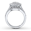 Thumbnail Image 1 of Previously Owned Diamond Bridal Set 1-1/3 ct tw 14K White Gold Size 8