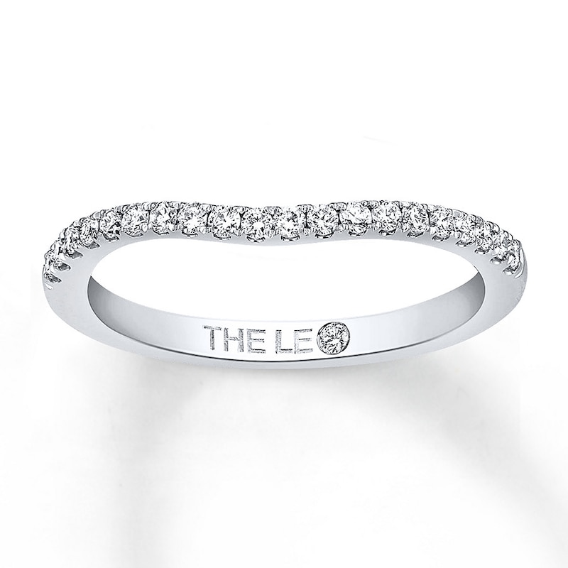 Previously Owned THE LEO Wedding Band 1/5 ct tw Diamonds 14K White Gold