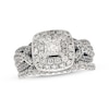 Thumbnail Image 1 of Previously Owned Princess-Cut Diamond Bridal Set 1-1/8 ct tw 14K White Gold Size 5