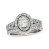 Thumbnail Image 1 of Previously Owned Neil Lane Oval-Cut Diamond Bridal Set 1-7/8 ct tw 14K White Gold Size 8