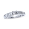 Thumbnail Image 1 of Previously Owned Diamond Engagement Ring 5/8 ct tw Princess-cut 14K White Gold