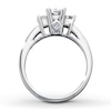 Thumbnail Image 2 of Previously Owned Three-Stone Diamond Ring 1 ct tw Princess-cut 14K White Gold