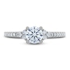 Thumbnail Image 2 of Previously Owned Royal Asscher Diamond Engagement Ring 1 ct tw Round 14K White Gold