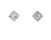 Thumbnail Image 0 of Previously Owned Men's Diamond Greek Key Stud Earrings 1/2 ct tw Round-cut 10K White Gold