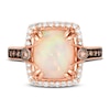 Thumbnail Image 2 of Previously Owned Le Vian Opal Ring 3/8 ct tw Diamonds 14K Strawberry Gold