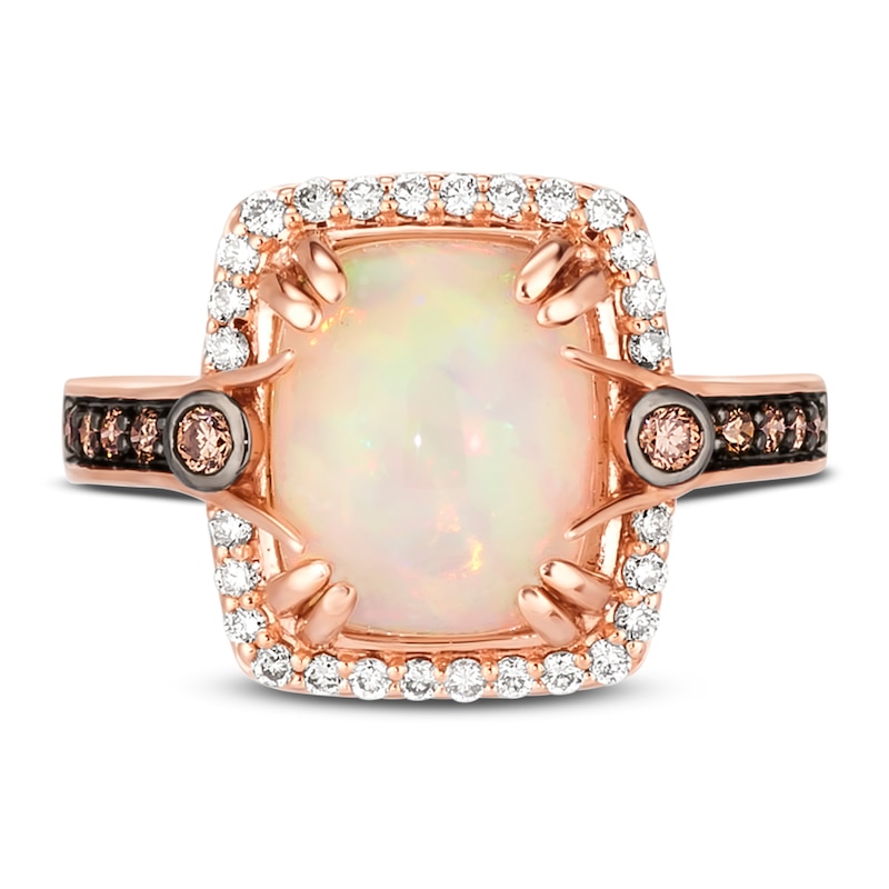 Main Image 2 of Previously Owned Le Vian Opal Ring 3/8 ct tw Diamonds 14K Strawberry Gold