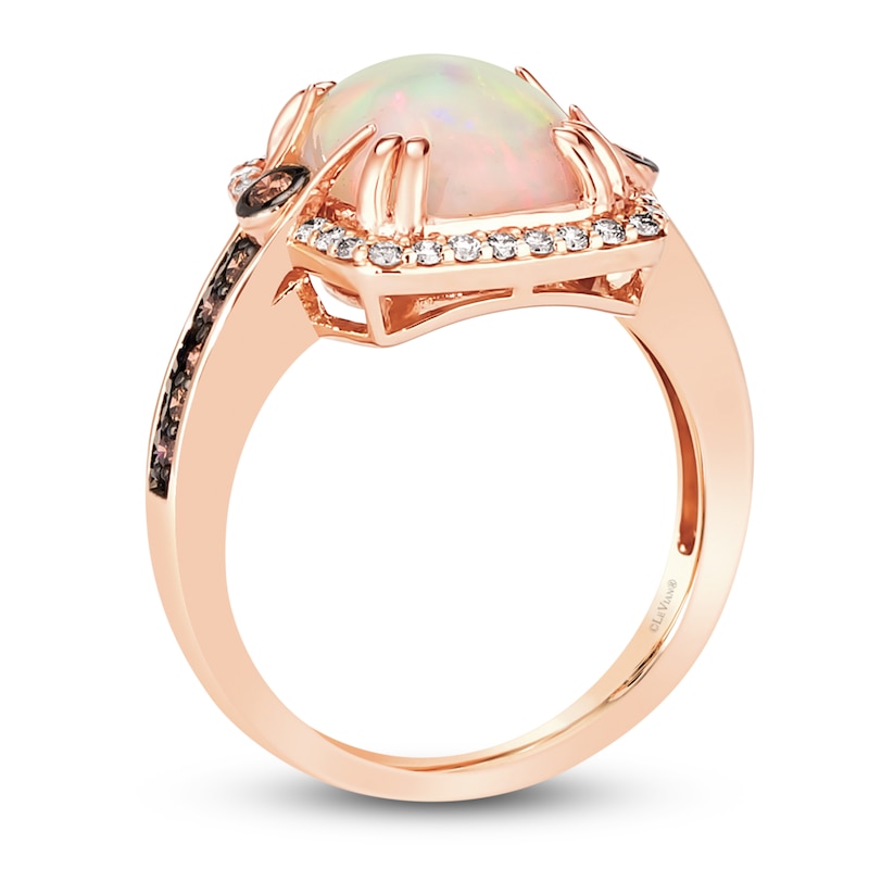 Previously Owned Le Vian Opal Ring 3/8 ct tw Diamonds 14K Strawberry ...