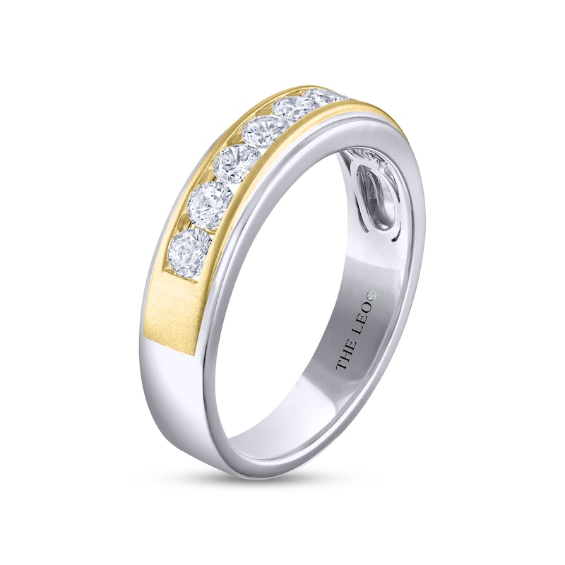 Previously Owned Men's THE LEO Diamond Wedding Band 1 ct tw Round-cut ...