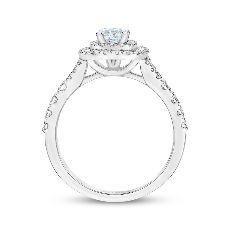 Main Image 3 of Previously Owned THE LEO First Light Diamond Engagement Ring 1 ct tw 14K White Gold