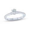 Thumbnail Image 1 of Previously Owned Monique Lhuillier Bliss Diamond Engagement Ring 5/8 ct tw Oval & Round-Cut 18K White Gold