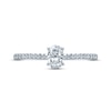 Thumbnail Image 2 of Previously Owned Monique Lhuillier Bliss Diamond Engagement Ring 5/8 ct tw Oval & Round-Cut 18K White Gold