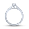 Thumbnail Image 4 of Previously Owned Monique Lhuillier Bliss Diamond Engagement Ring 5/8 ct tw Oval & Round-Cut 18K White Gold